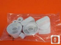 KIT 4 MANOPOLE PER CUCINE A GAS E PIANI COTTURA BIANCHE